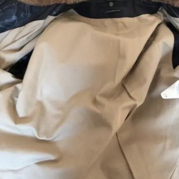 Premium Stone Island Black Leather Jacket XXL, Excellent Condition - Picture 6 of 9